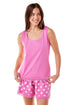 Women's 100% Cotton Lightweight Sleeveless Pyjama Set