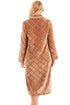 Camille Women's Housecoat Fleece Zip Robe with Inseam Pockets