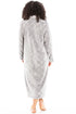 Camille Women's Housecoat Fleece Zip Robe with Inseam Pockets