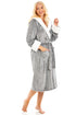 Women's Super Soft Bathrobe with Sherpa Lined Hood and Cuffs