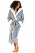 Women's Super Soft Bathrobe with Sherpa Lined Hood and Cuffs