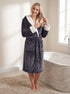 Women's Super Soft Bathrobe with Sherpa Lined Hood and Cuffs