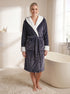 Women's Super Soft Bathrobe with Sherpa Lined Hood and Cuffs