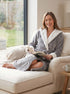 Women's Super Soft Bathrobe with Sherpa Lined Hood and Cuffs