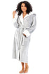 Women's Super Soft Bathrobe with Sherpa Lined Hood and Cuffs