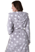 Camille Women's Supersoft Fleece Hooded Calf Length Bathrobe