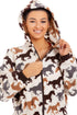Camille Womens Super Soft Horse Printed Onesie