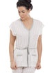 Ladies Short Sleeve Cropped Bottoms Pyjama Set